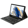 Pikkukuva 1 / 5: Samsung Galaxy Tab A8 10.5 (2022) X205 / X200 Kynäpaikka Jalustallinen Tabletti PU Nahkakotelo + Irrotettava Multicolor Black