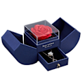 Miniatyrbillede 1 af 2: Gaveæske til Kvinder med Evig Rose, Håndlavet Evig Blomst Smykkeskrin (Kun Æske)