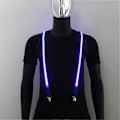 Pikkukuva 2 / 4: LED-henkselit ja rusetti miehille - Täydellinen musiikkifestivaaleille ja teemajuhliin Suspenders- red