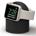 Miniatyrbillede 1 af 5: Station til Apple Watch Oplader Tilbehør Opladningsstativ (Sort)