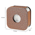 Miniatyrbild 1 av 5: Skyddande läderfodral för datorvärd, tillbehör för Mac Mini 2024 / M4 Brun