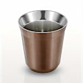 Miniatyrbillede 1 af 5: 1 stk., Espresso kaffekop, 304 rustfrit stål kaffekrus, dobbeltvæggede tekopper, bærbare drikkekopper, til vandreture, camping, udendørs dekoration, sommer Wi Rose Golden Large