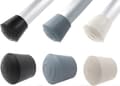 16x Gummi Møbelfødder Dutter Hætter - Mange Størrelser & Farver Tilgængelige - Ideel til Borde & Stole 32 mm Black