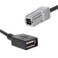 Miniatyrbillede 4 af 5: Bil Aux O Media Kabel til USB Adapter Stik til For Rav4 Ez Verso Camry
