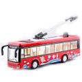 Pikkukuva 1 / 5: Lasten lelut Alloy Sightseeing Bus -malli 1/32 Trolley Bus Valettu Tram Bus Ajoneuvo Auto Leikki lelu valolla