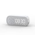 Pikkukuva 1 / 4: Langaton Bluetooth-kaiutin HD-peilikello, älykäs subwoofer-levy, ministerea, valkoinen