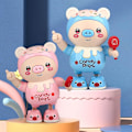 Miniatyrbillede 3 af 5: Syngende Gris Legetøj Dansende Gris Legetøj Gris Robot Legetøj Lys Lyd Legetøj Baby Gynge Legetøj Blue