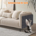 Miniatyrbild 2 av 5: Klösmatta för Katter, Självhäftande Ersättningsdynor för Kattträd, DIY Klippbar Klösmatta för Katter som Skyddar Soffan 40x200cm