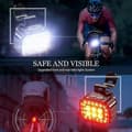 Miniatyrbilde 4 av 5: LED Sykkellys Sykkel Front Baklys TYPE-C Oppladbart Vanntett Sykkellys A