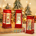 Miniatyrbillede 1 af 5: Musikalisk Lysende Telefonboks Snebold - Julelanterne Dekorativ Hjemmedekoration Gave A