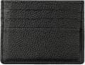 RFID-skydd Äkta Läder Unisex Slim Kreditkortsfodral Black