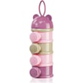 Pikkukuva 1 / 7: Vauvan maitojauheannostelija, kannettava 4 kerrosta, 270 ml per kerros, kierrelukittava lokero, lasten vauvan säilytysastia, pinottavat purkit Pink/Purple
