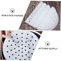 Miniatyrbillede 8 af 8: 200 stk. Airfryer Papir Airfryer Bagepapir Airfryer Tilbehør Runde Dim Sum Damperpapir Bagepapir 23x23cm