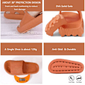 Miniatyrbild 2 av 6: Cloud Sliders Dam Herr Sliders Tofflor Pool Sliders Sommar Flip Flop Dusch Badkudde Sliders Toffla Orange 5.5/6.5 UK