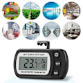 Miniatyrbillede 4 af 5: 4 stk. Digitalt køleskabstermometer Frysertermometer med stor LCD-skærm Stand til rumkøkken