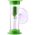 Miniatyrbild 1 av 5: 2 minuters duschtimer sandtimer sugkopp badrum nedräkning timglas inga batterier behövs roligt badtillbehör Green