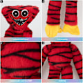 Pikkukuva 6 / 7: Plush-lelut, Peliajan Syntymäpäivälahjat, Kauhu Plush-lelu Halloween, Pehmeä Täytetty Plush-nukke Tytöille ja Pojille Red