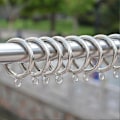 Miniatyrbillede 4 af 4: 38 mm metalgardinringe med øje til køkken og soveværelse 20pcs Silver