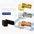 Miniatyrbilde 3 av 5: 1 Par Hurtigutløser Erstatning Rustfritt Stål Armbånd Adapter Spenne for Garmin Fenix ​​5X 5S X5 Rose Golden 20 mm
