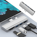 Miniatyrbillede 5 af 5: Usb Hub 3.0 Docking Station Splitter Til Surface Pro 4 5 6 Hot Swappin