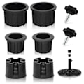 Miniatyrbillede 1 af 5: 8 stk. Paraplyfod Stand Hul Ring Prop Dæksel og Hætte Terrasse Paraplyfod Stand Base Stabilisator-AY