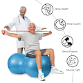 Miniatyrbillede 6 af 6: Fitnessbold, Peanutbold, Træningsbold, Yogabold, Pilatesbold, Core Træningsbold og Fysioterapi Bold, Blå 90cm x 45cm