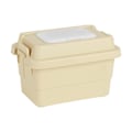 Miniatyrbillede 1 af 3: Camping Opbevaringsboks Udendørs Tissueboks med Låg til Rejser Hjem Madlavning Sort White 18cmx12cmx11.5cm