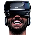 Pikkukuva 3 / 5: 3D VR-lasit Virtuaalitodellisuus Koko Näyttö Visuaalinen Laajakulma VR-lasit Kotelo Laseille Bluetooth-kaukosäätimellä (Musta Pro)