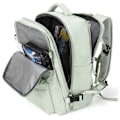 Miniatyrbild 1 av 5: Vattentät Lätt Reseryggsäckar Stor Kapacitet Kvinnors Multifunktionell Resväska USB-Laddning Kvinna Flygbagage Mint green 43x30x20cm