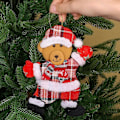 Miniatyrbilde 5 av 5: 12/1 stk. Juleplysjdukke Ornamenter Julenissen Snømann Juletre Hengende Anheng Hjem Jul Nyttår Festdekorasjoner Gaver 01-B(23x7cm)