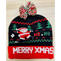 Miniatyrbild 1 av 5: 2024 NY LED Julhatt Kreativ Blinkande LED-ljus Stickad Hatt Snögubbe Vinter Varm Färg Stickad Mössa Julklapp 33