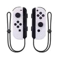 Joycon Trådlös Handkontroll För Nintendo Switch, Stödjer Väckningsfunktion, Vänster Höger Fjärrkontroller Med Handledsrem WHITE