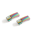 Miniatyrbillede 1 af 4: 2 stk Lazy Magnetiske Metal Snorspænder Snøreløse Snorspænder Knapper Børn Voksne - SNNGV Rainbow
