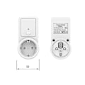Miniatyrbilde 3 av 3: 1-5x Trådløs Smart Fjernkontroll Bryter Stikkontakt Strømkontakt Stikkontakt EU-Plugg 1 remote control socket 1PC