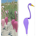 Pikkukuva 1 / 5: Florida Tanssivat Linnut Puutarhan Metallitaide, Värikäs Pyörivä Lintu, Dynaaminen ja Oikukas Flamingo Tuulimylly Puutarhaveistos Purple