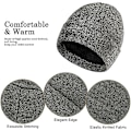 Miniatyrbilde 3 av 7: Vinter Unisex Beanie Hatt, Skjerf og Hansker Sett, Elastisk Strikket Hatt Langt Skjerf Berøringsskjermhansker Med Tykk Fleece Innerfôr for Menn og Kvinner Medium Gray
