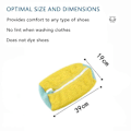 Miniatyrbilde 4 av 5: 2024 Vaskepose for sko i bomull, vaskenett, myke fibre fjerner enkelt smuss, anti-deformasjon -GSLA ZD L Yellow 2pcs
