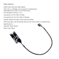 Miniatyrbillede 3 af 5: 9-pin USB Header Splitter 1 til 2 Hun Forlængerkabel Kort til Bundkort