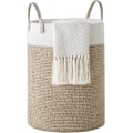 Miniatyrbilde 1 av 5: Stor kurv i bomullsreip - Tepper, leker, oppbevaring White & Brown