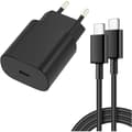/NN/25W kompatibel med Samsung hurtigopladeradapter & USB-C kabel 2m 1-Pack Samsung(25w black)