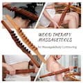 Miniatyrbild 4 av 5: Träterapi Lymfdränage Massage Roller Stick Verktyg Fascia Blaster Mage Cellulit Massager för Nacke Rygg Midja Arm Ben 8 Beads Carbonized