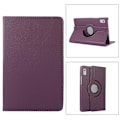 Miniatyrbilde 1 av 5: 360 Graders Rotasjon Nettbrettveske For Lenovo Tab M9 Purple