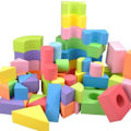 Miniatyrbilde 3 av 4: 50 stk/sett Store Sikre Byggeklosser Store Skumklosser Fargerike Byggeleker Barn Læring Pedagogisk Leke For Barn Gaver