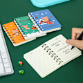 Miniatyrbillede 7 af 8: 4 stk. Små Jule-Notesbøger Dobbelt-Spiral Notebook Lomme Skriveblok til Børn Voksne Skrivning