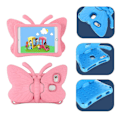 Miniatyrbillede 5 af 5: Butterfly Samsung Galaxy Tab A7 Lite 8.7 T220/t225 2021 Cover, Børnevenlig, Eva Blødt Skum Materiale, Tykke Fire Hjørner, Kamerabeskyttelse, Stødsikker Pink