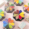 Miniatyrbillede 3 af 7: 8 Farver Petal Blækpude til Gummistempler, Vaskbar Regnbue Blækpude, Farvet Håndværk Blækpude til Stempling, Kortfremstilling, Scrapbog til Papir Træ Tekstil 1026