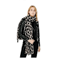 Miniatyrbild 2 av 4: Leopardmönstrad Pashmina Sjal och Omlott Vinter Varm Cheetah Lång Stor Halsduk för Kvinnor