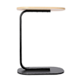 Miniatyrbillede 2 af 5: C-formet Sidebord Fritstående Sofabord Log Black