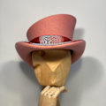 Miniatyrbillede 2 af 5: Asymmetrisk Tophat i Uld - Dame, Herre, Unisex - Steam Punk Hat - Tophat med Modebånd - Dekorativ Hat til Mænd - yu RD2 One Size