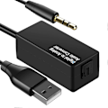 Pikkukuva 1 / 5: 192 kHz Digitaalinen Analogiseen Äänimuunnin, DAC Digitaalinen Optinen Toslink Analogiseen 3,5 mm Jack Äänikaapeli Adapteri